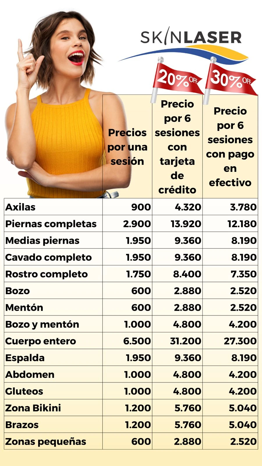 Promoción exclusiva en servicios SkinLaser