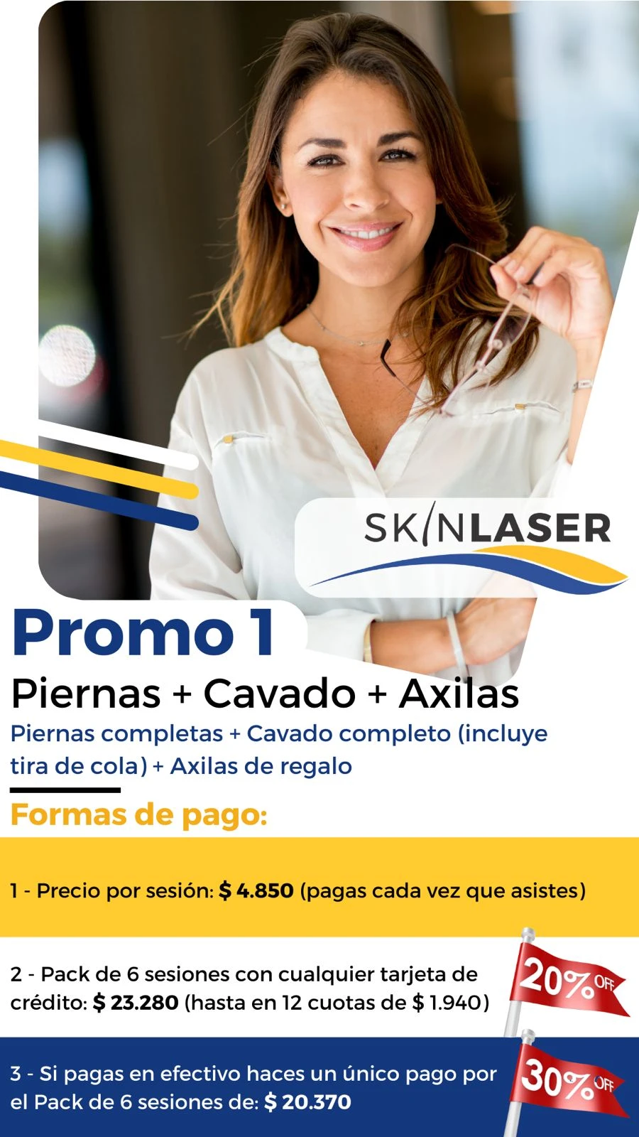 Tratamiento de depilación láser en rostro con tecnología avanzada