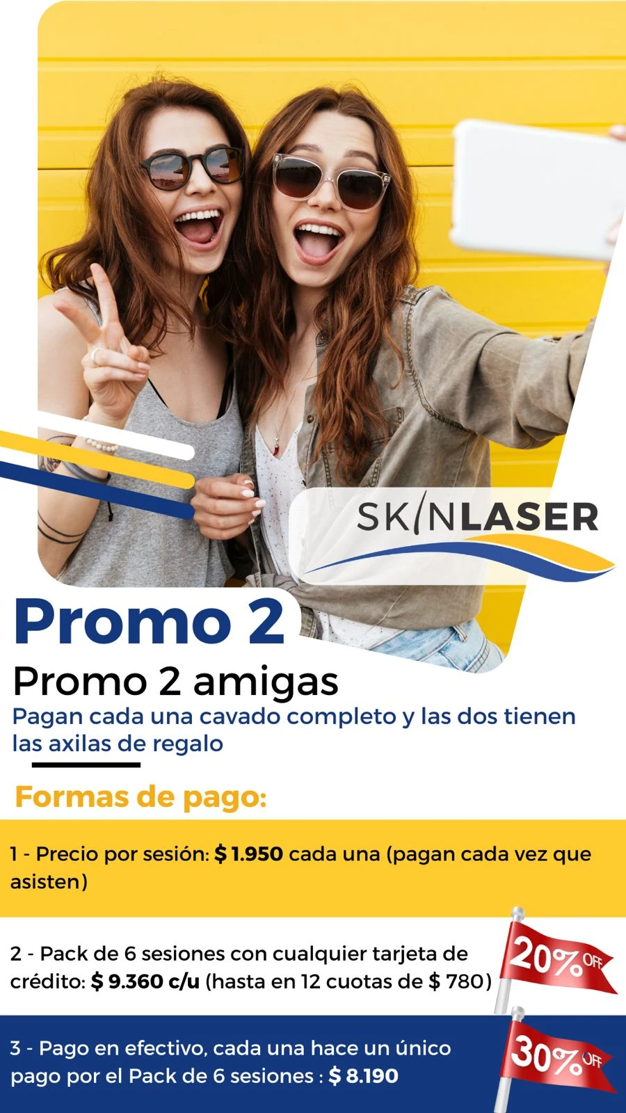 Sesión de depilación láser en piernas