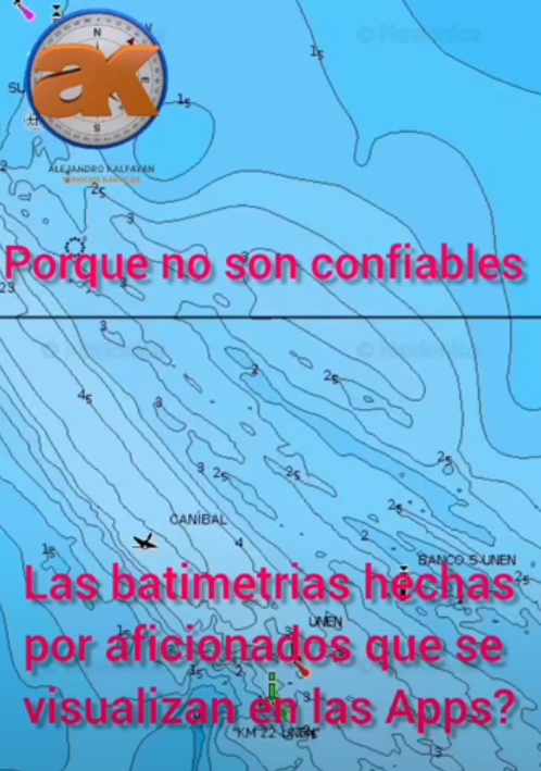 Porque no son confiables las batimetrias realizadas por aficionados 