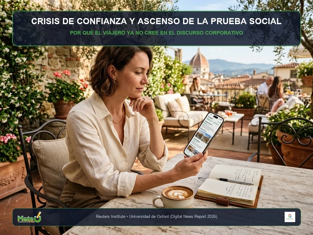 Crisis de Confianza y Prueba Social en Viajes | Mate