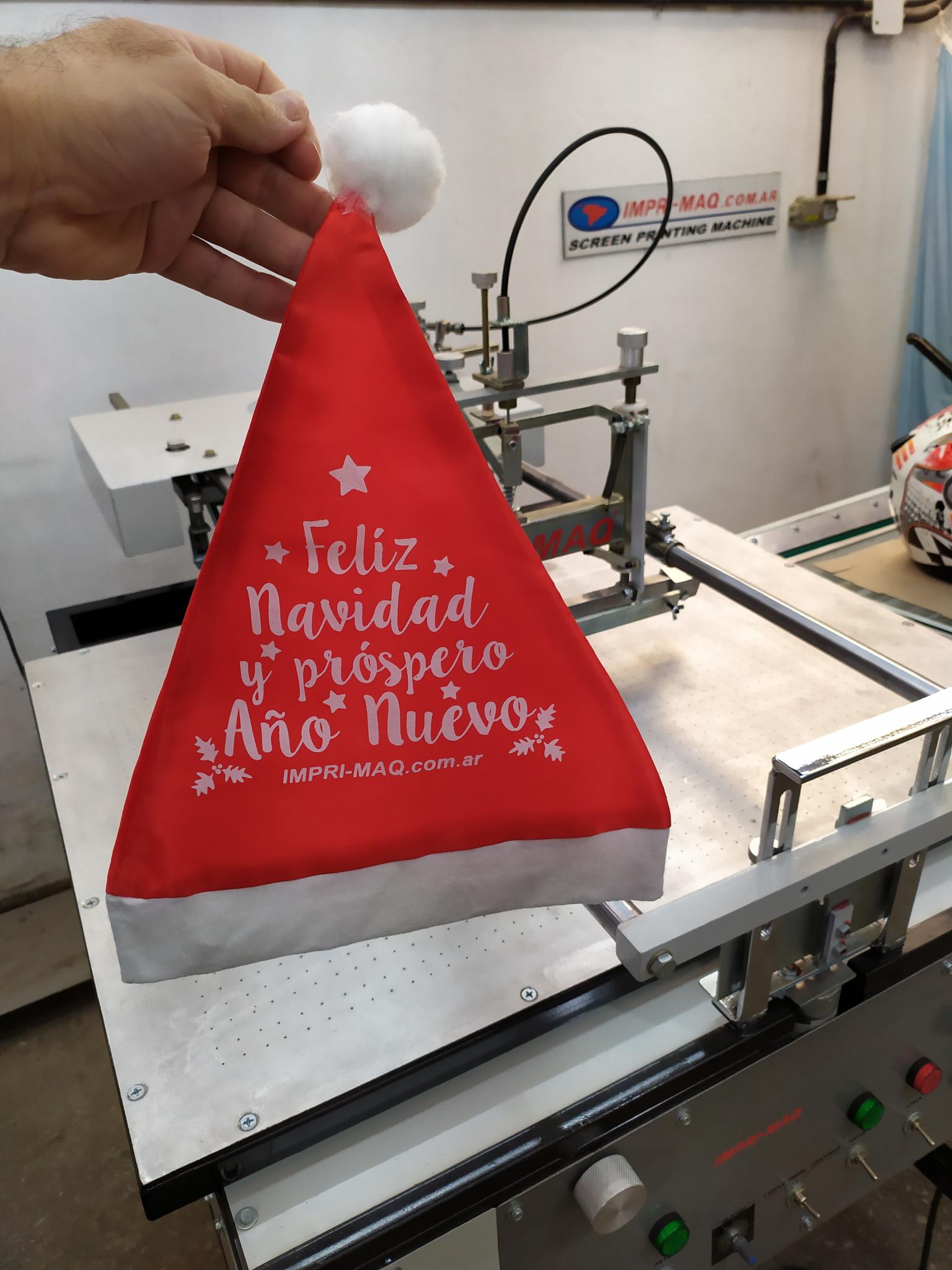 impresora para gorro navideño feliz navidad merry christmas 