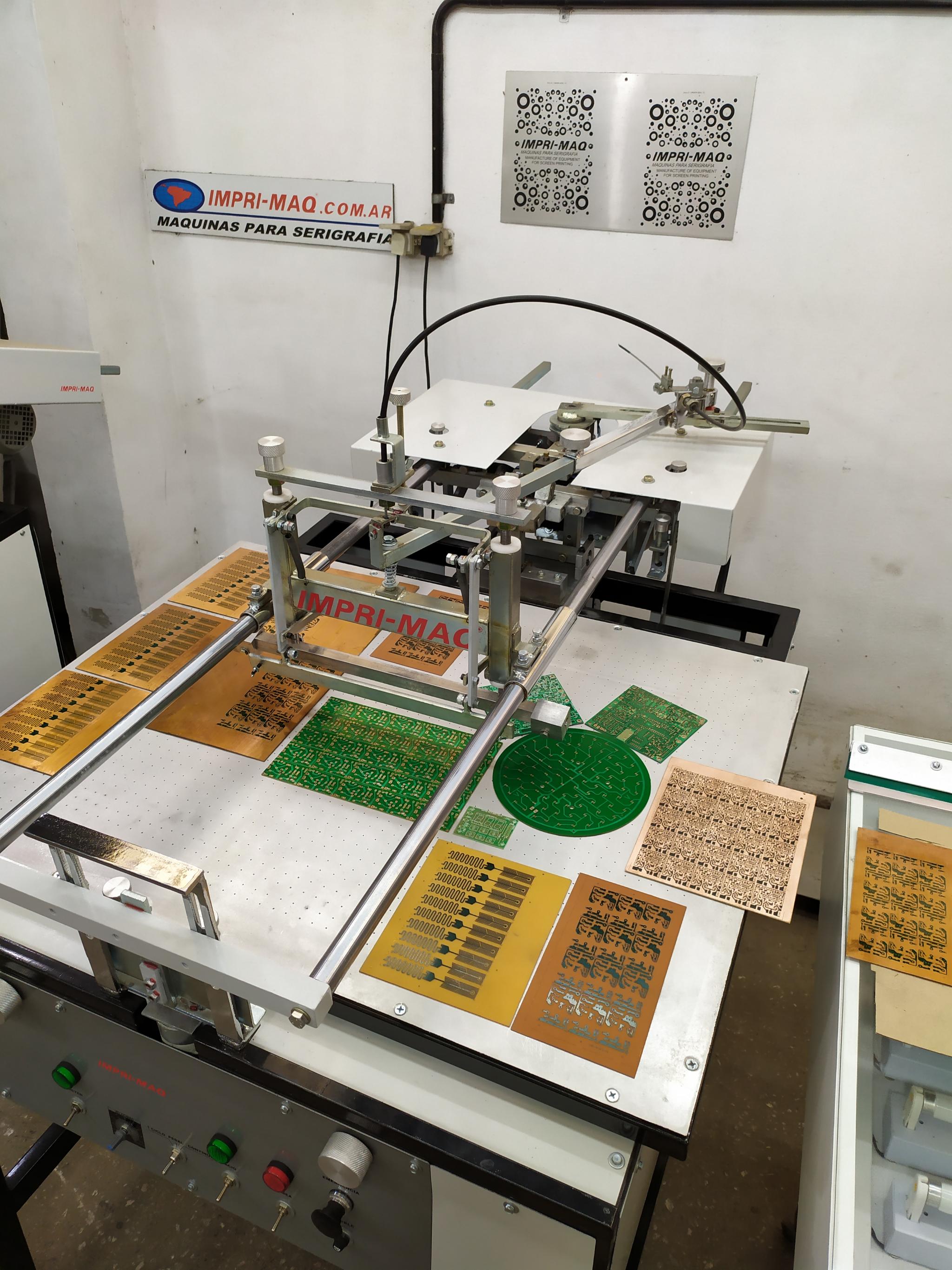 maquina de serigrafia imprimaq para circuitos electronicos pcb