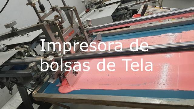 estampadora de bolsas de tela re utilizables