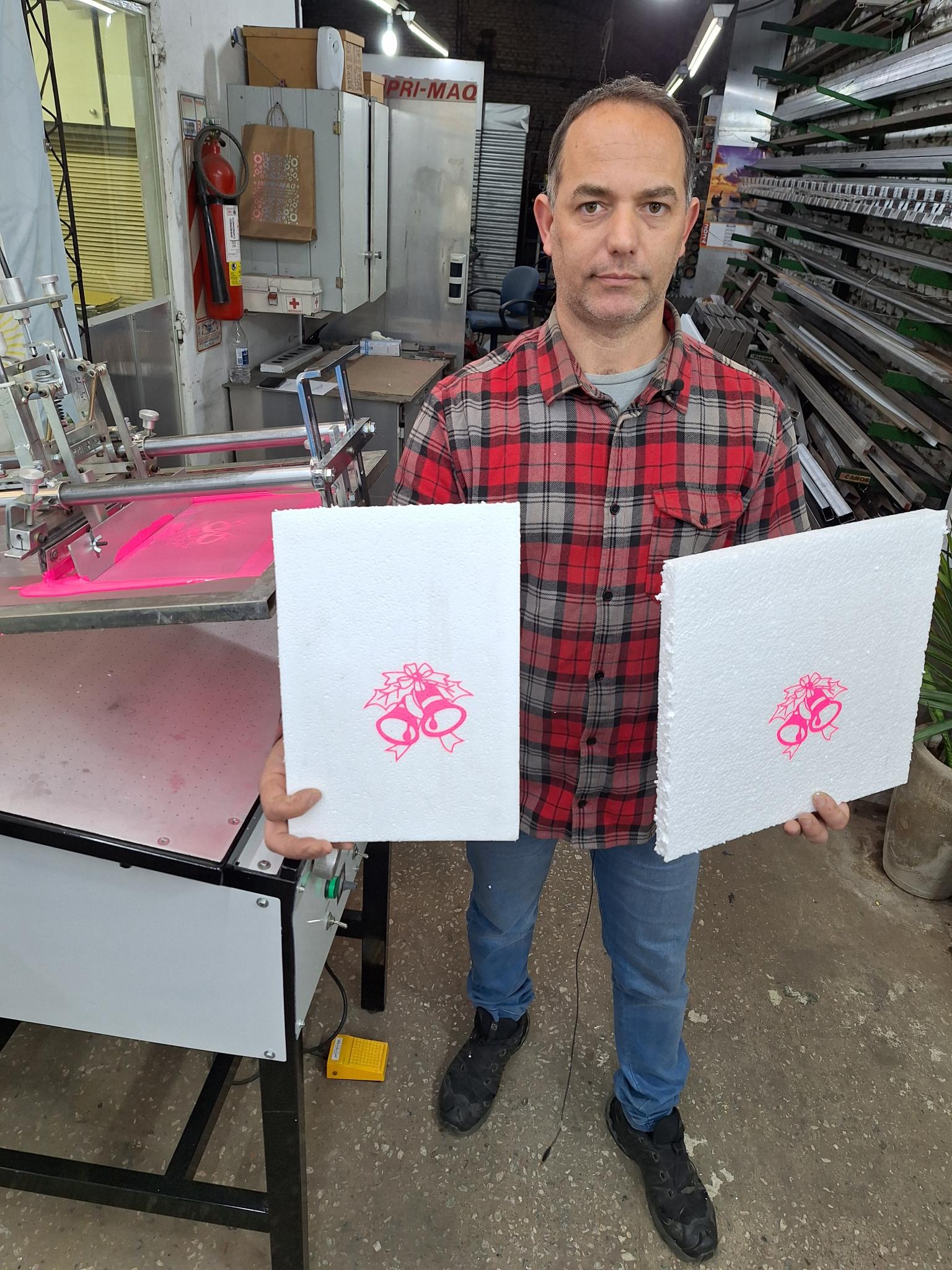 maquina de serigrafia para telgopor