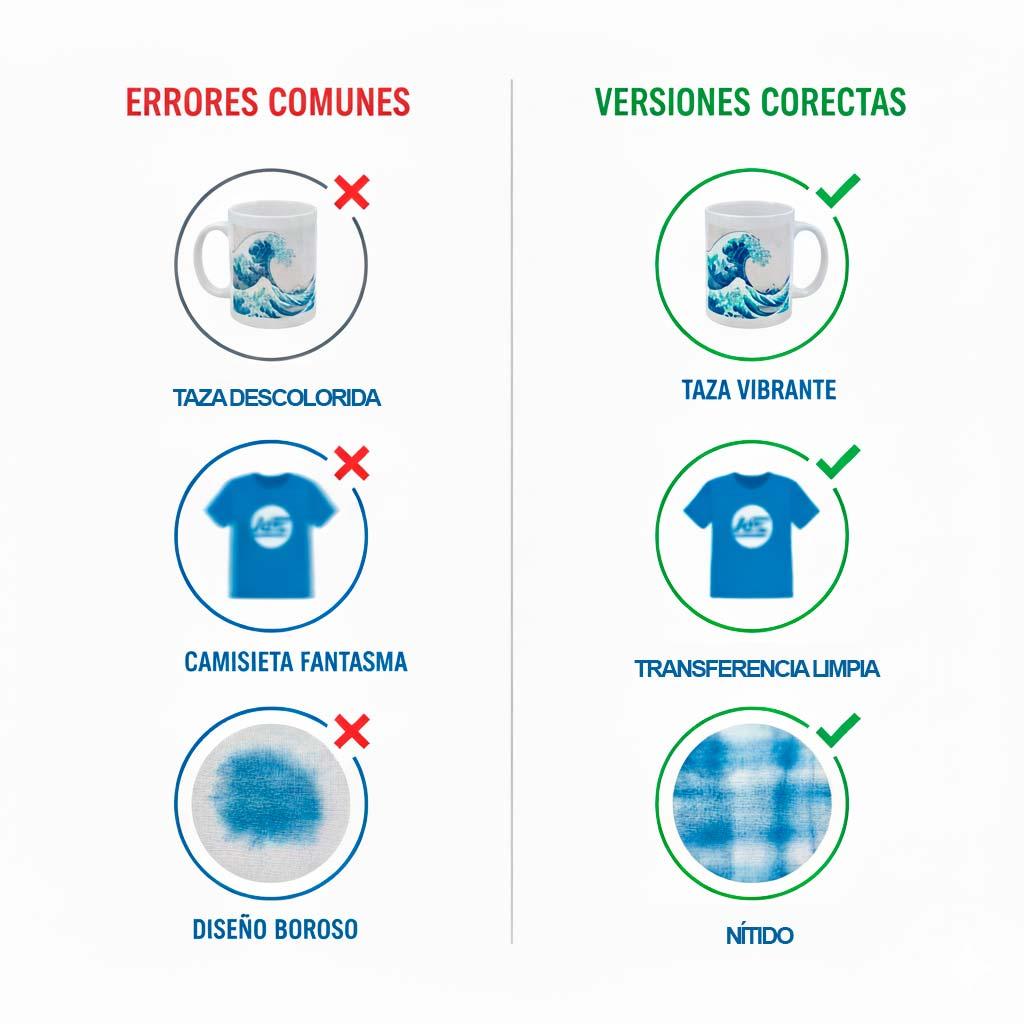 Errores Comunes al Sublimar