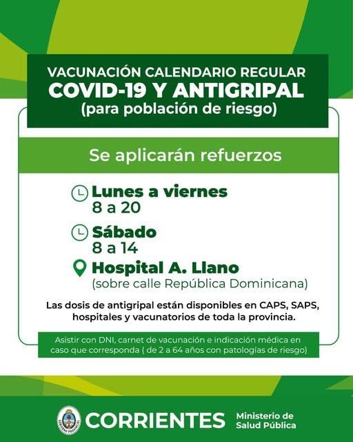 Salud Pública recuerda quiénes deben recibir la vacuna antigripal y refuerzos por Covid-19