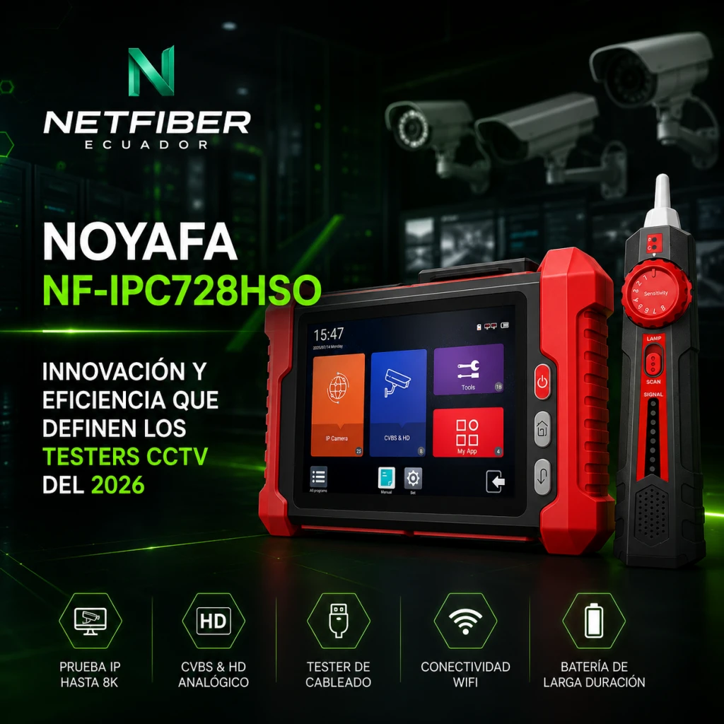 Noyafa NF-IPC728HSO: innovación y eficiencia que definen los testers CCTV del 2026