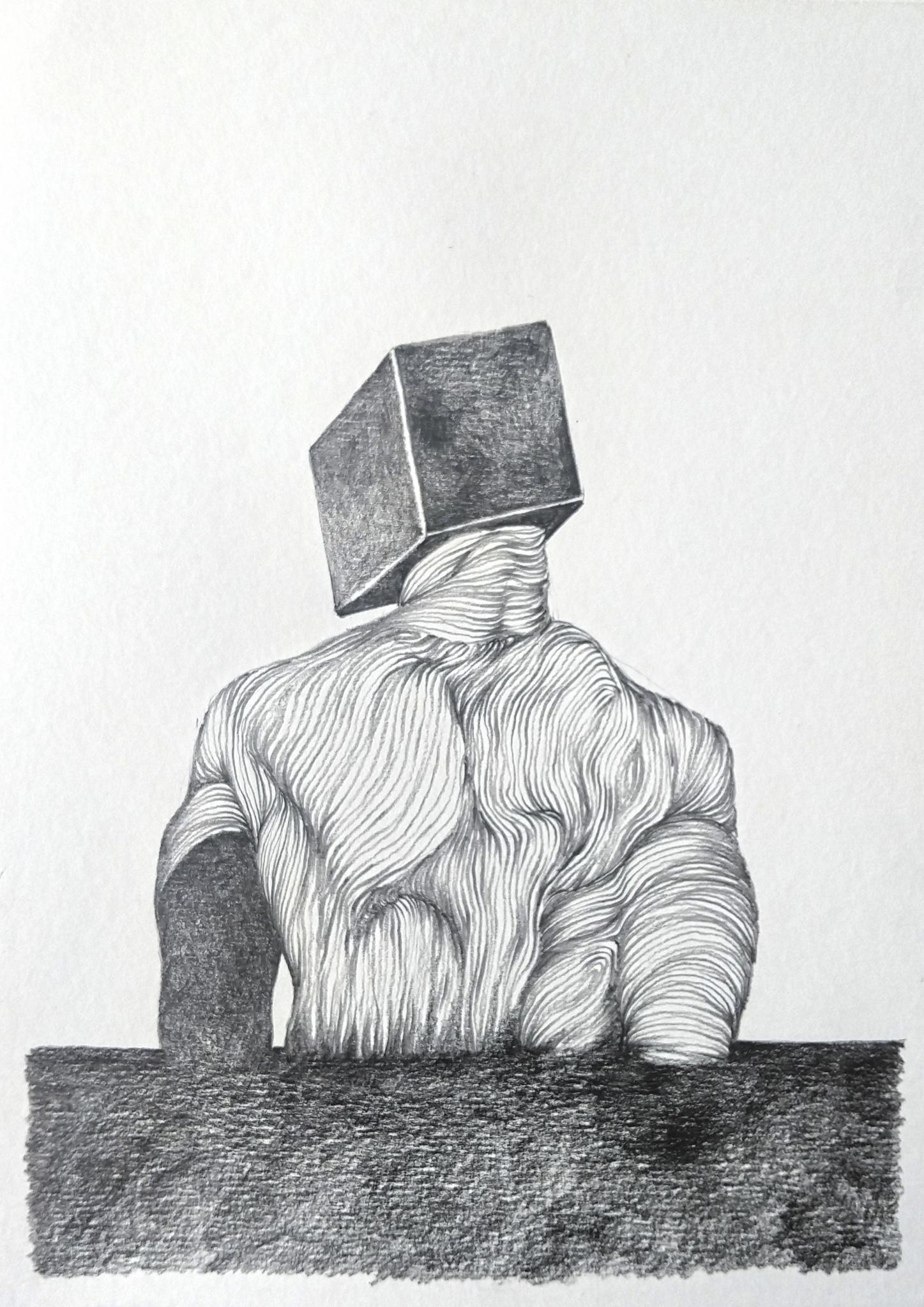 Sísifo en el mar gélido 2017 Grafito sobre papel de 300gr libre de ácido 28-5 cm x 21 cm- 2019 – s/m