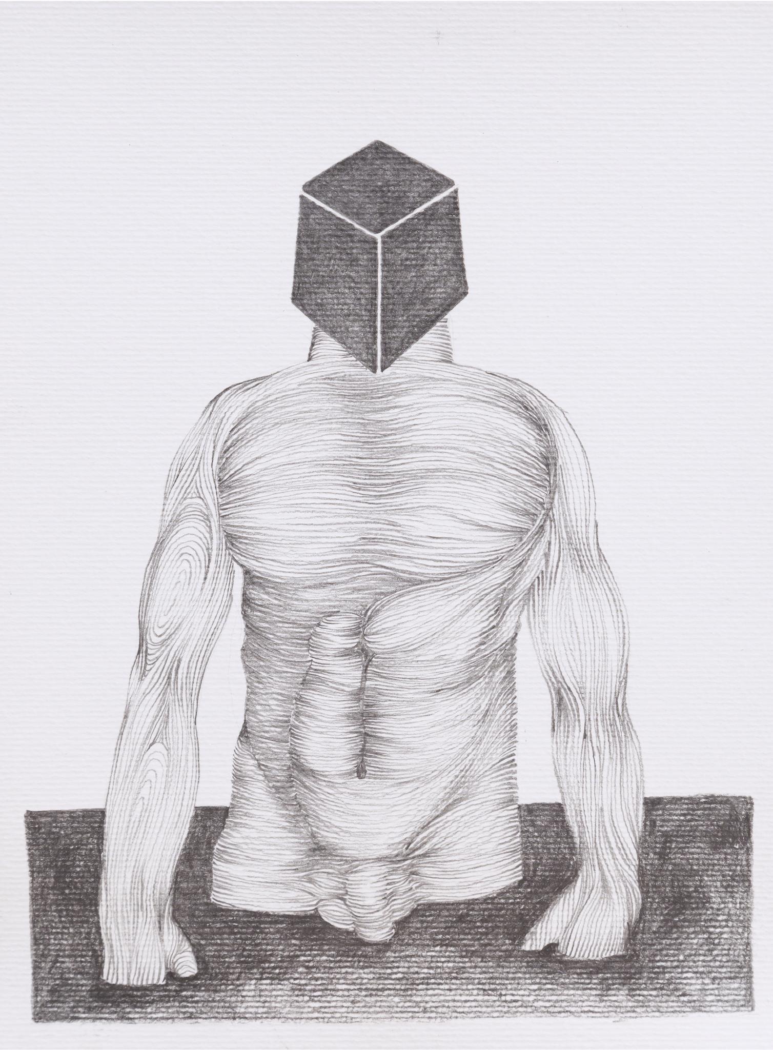 Cuerpo anónimo 2017 Grafito sobre papel de 300gr libre de ácido 28-5 cm x 21 cm- 2019 – s/m