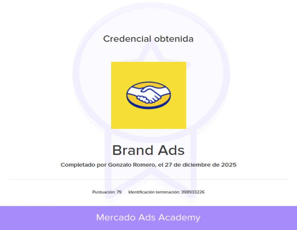 Certificado Brand Ads