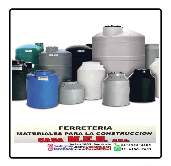 Tanque de Agua ferreteria san justo corralon zona oeste Casa MEB SRL