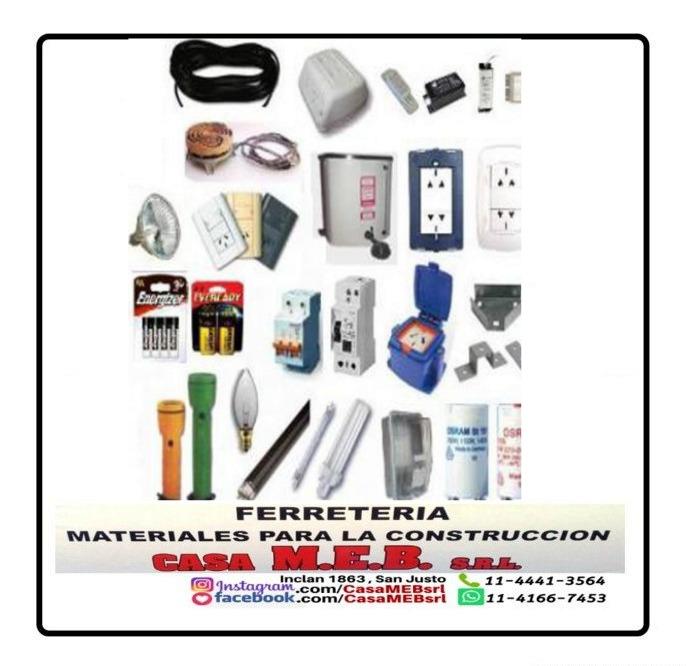 Electricidad ferreteria san justo corralon zona oeste Casa MEB SRL