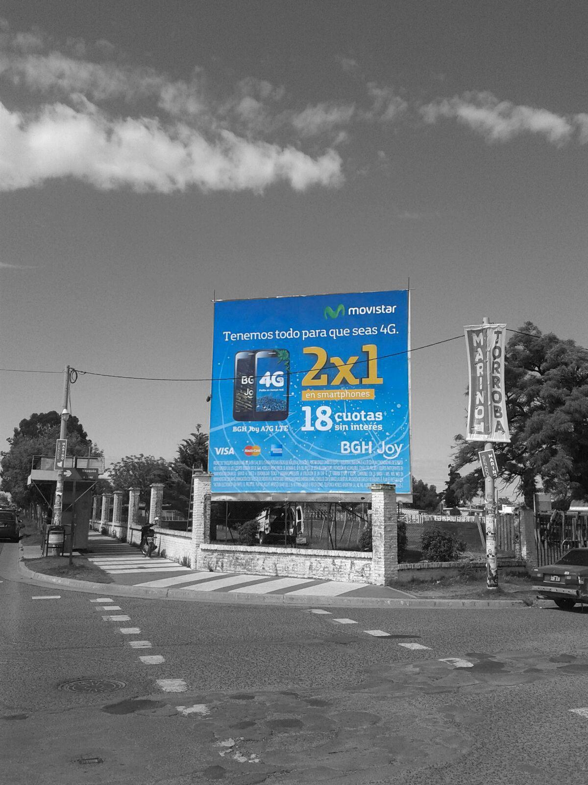 Publicidad Exterior en La Pampa. OOH. Publicidad en Vía Pública. Carteles. Gran Formato. Sextuples