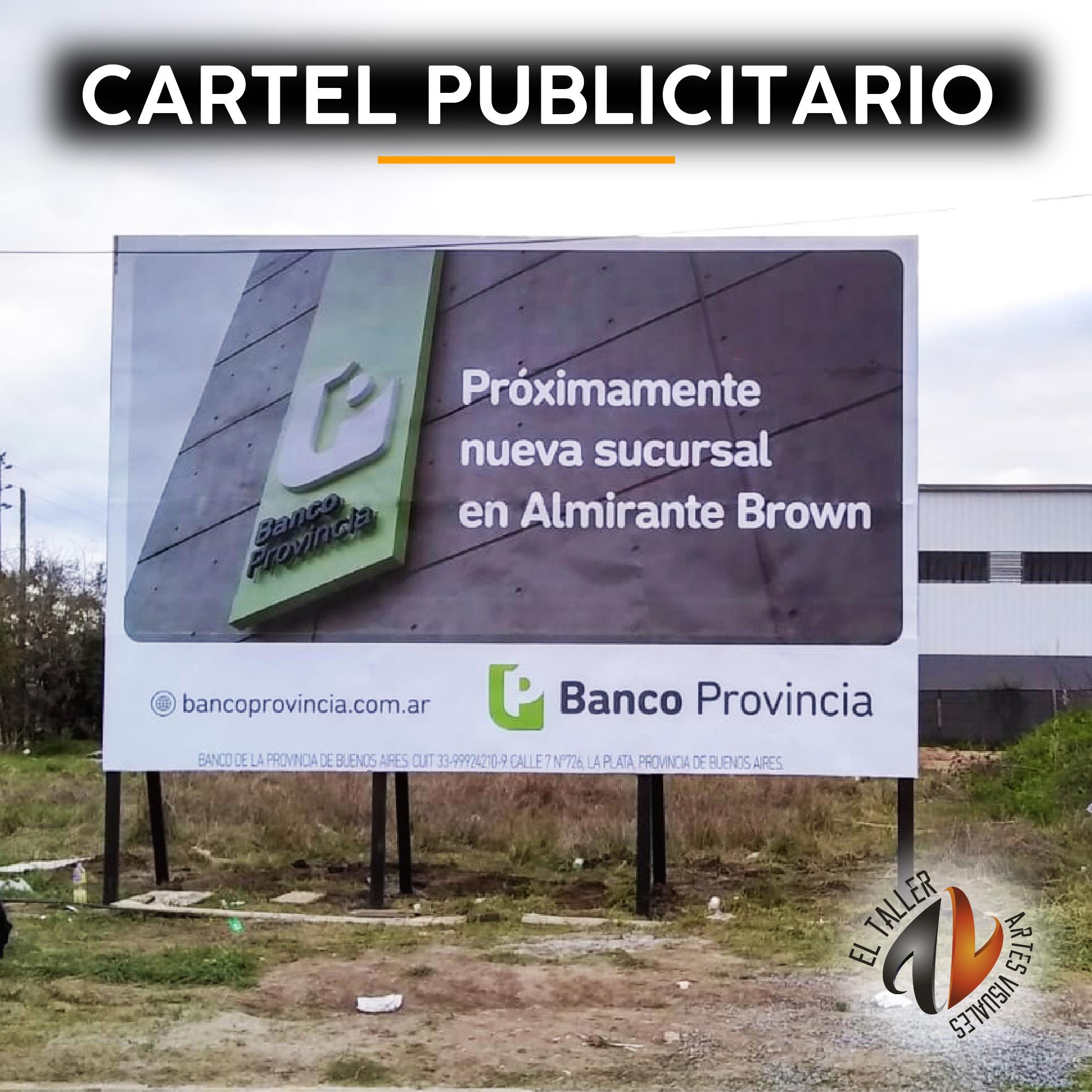 Estructura de hierro con vinilo impreso