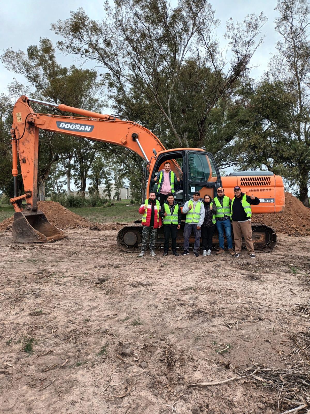 Operador de excavadoras orugas