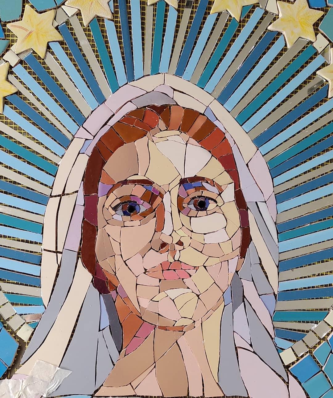 Mural en mosaico. Propiedad Privada. 2021