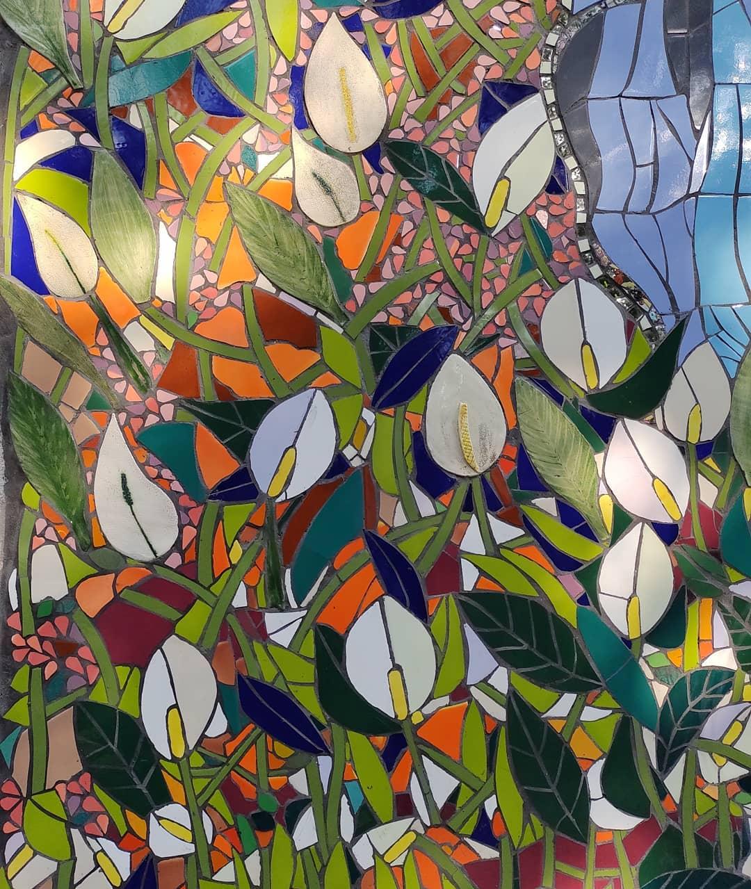 Mural en mosaico. Propiedad Privada. 2021