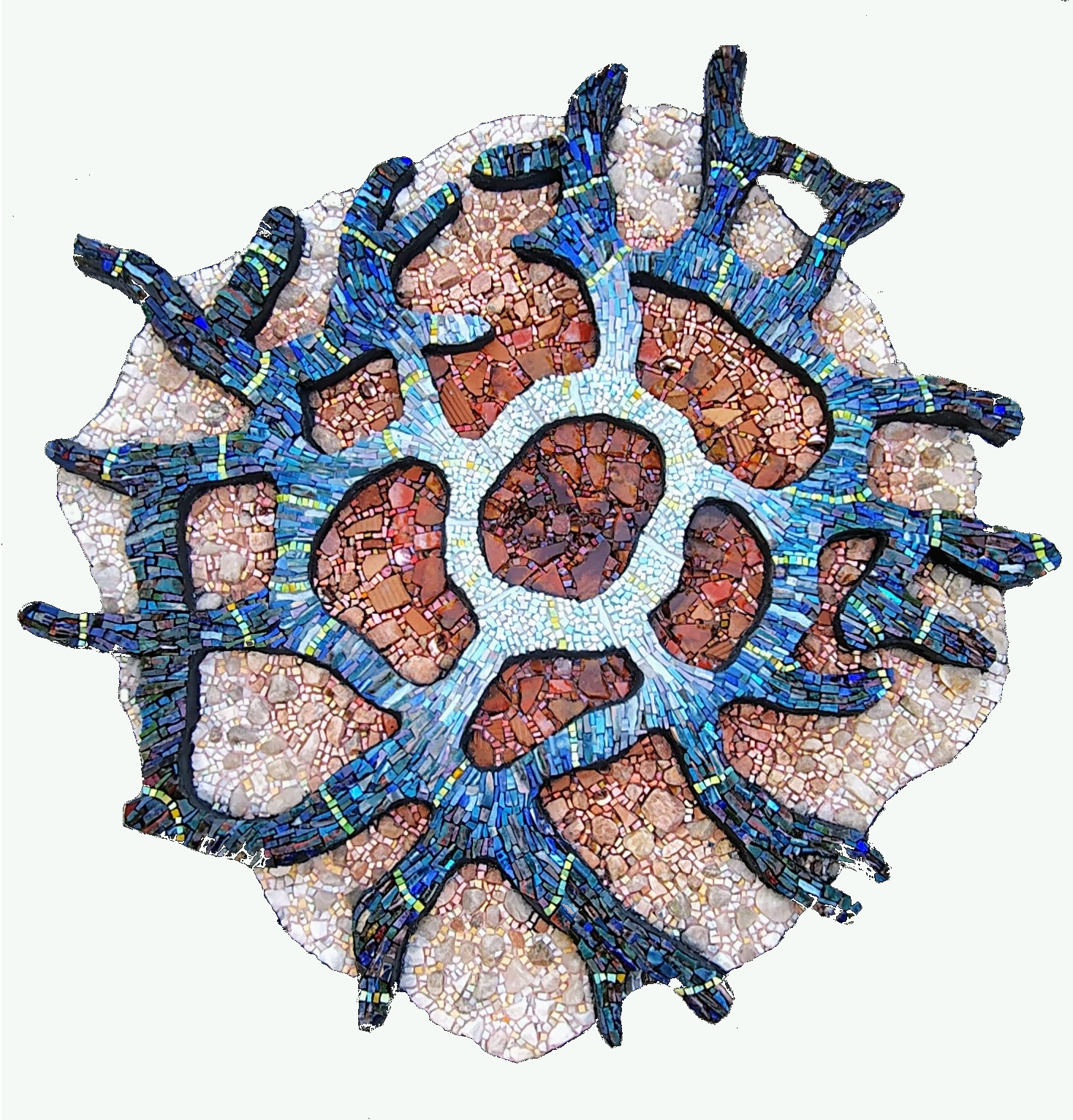 Mosaico en relieve sobre madera. 5to Simposio de Adana. Turquía (Colección de dicha ciudad) 80 cm aprox.