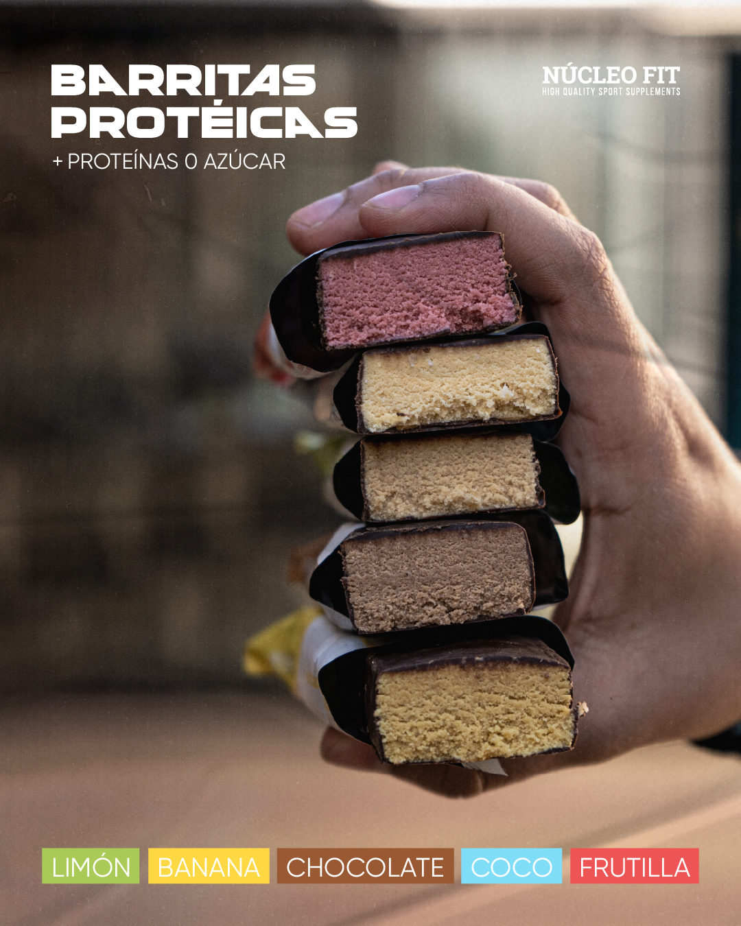 BARRITAS NUCLEO BAR PROTEIN - Blister x 12 Unidades