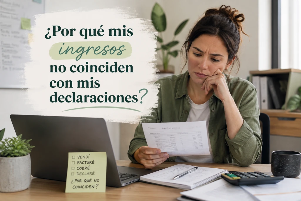 ¿Por qué mis ingresos no coinciden con mis declaraciones?