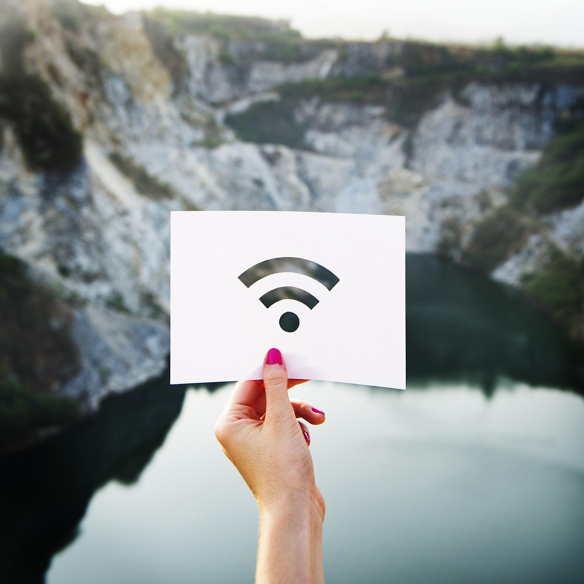 Foto de símbolo de wifi