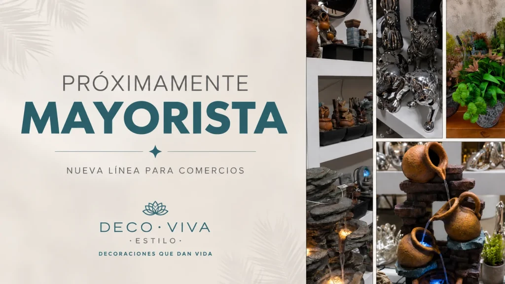 Próximamente, línea mayorista Deco Viva para comercios con más de 100 productos de decoración