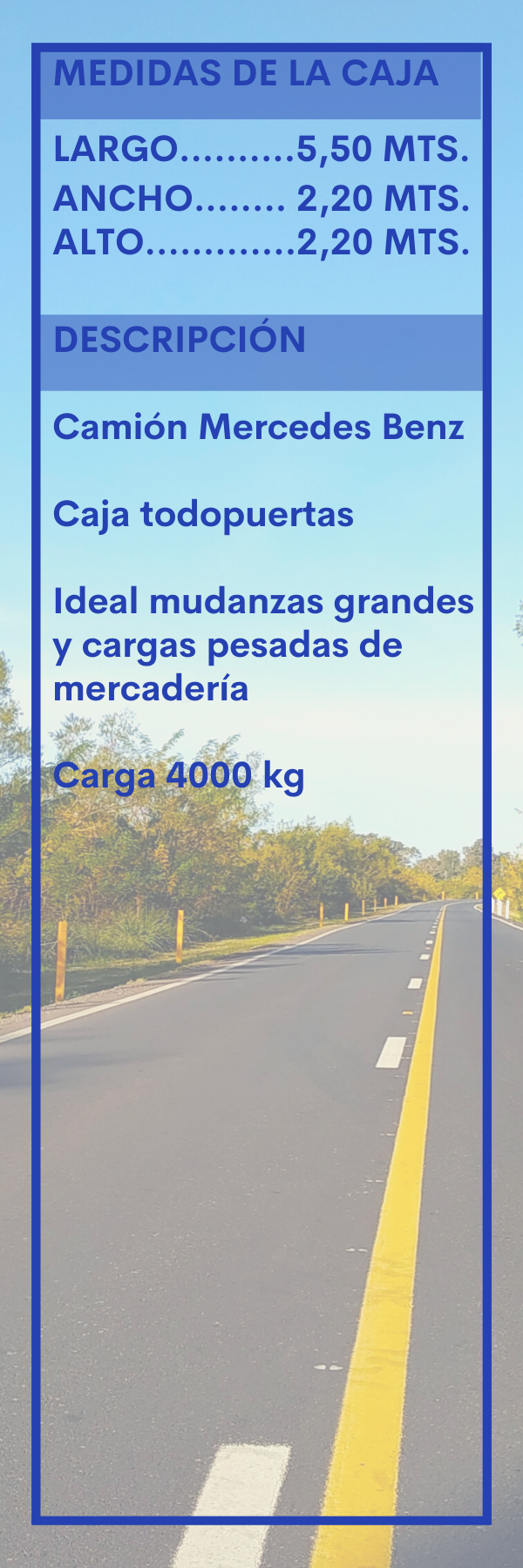 Camión de mudanza grande