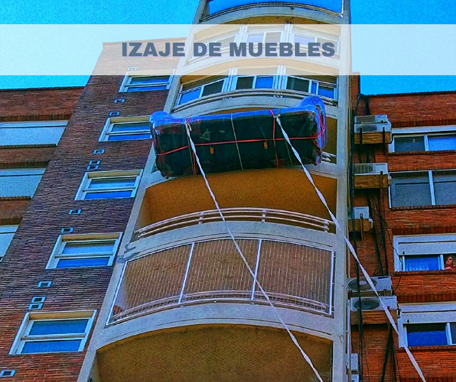 Subir muebles por balcón / Izajes