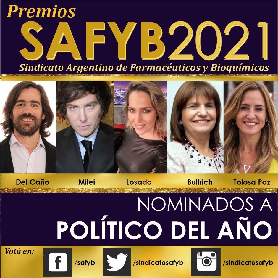 Los políticos tendrán su noche de premiación