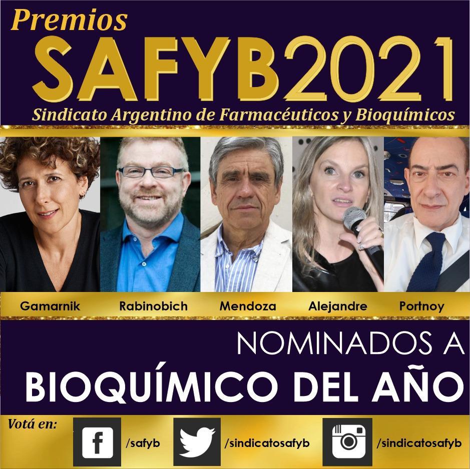 Ya están los bioquímicos nominados al premio SAFYB 