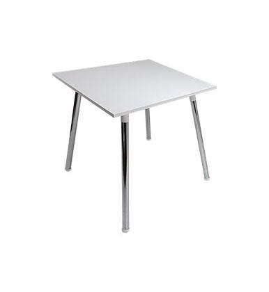 Mesa de madera con patas cromadas Kiev-Krom, mesa de bar, mesa para restaurant, mesa de comedor, mesa comedor, 