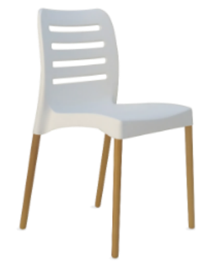 silla de diseño plástica de comedor y oficina, silla apilable,