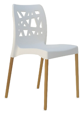 Silla plástica, de comedor, apilable, de exterior e interior, silla de oficina. 