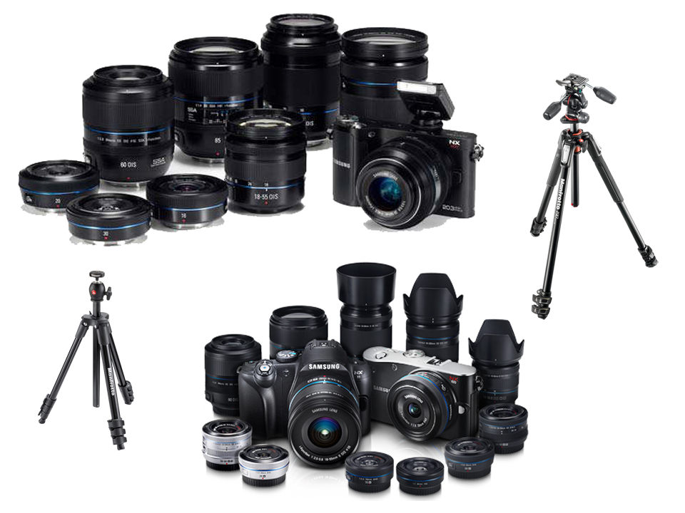Lentes y Trípodes para Cámaras Fotográficas