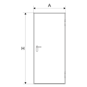 MEDIDAS DE PUERTAS DE UNA HOJA