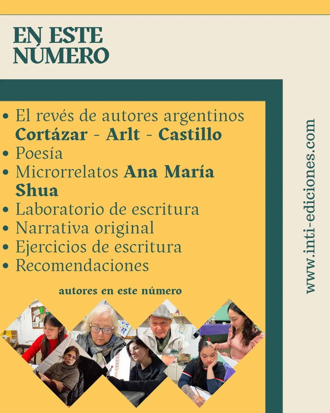 Contenido y autores del primer número de El Revés