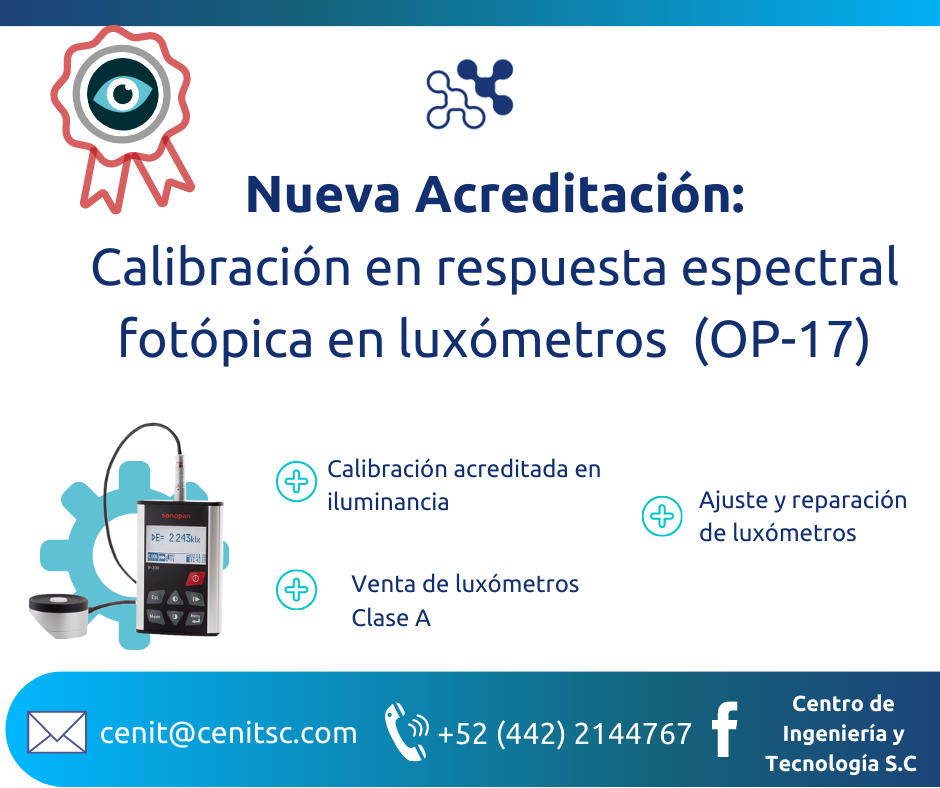 Nueva acreditación: Respuesta Espectral Fotópica