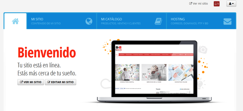 La Tienda de Tecnología - Hosting Avanzado con Administrador de Contenido