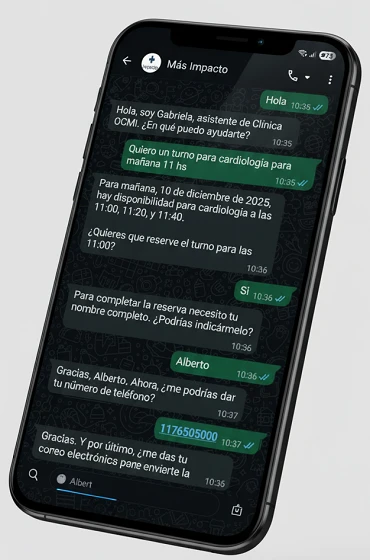 Chatbot médico por WhatsApp