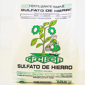 Sulfato de hierro
