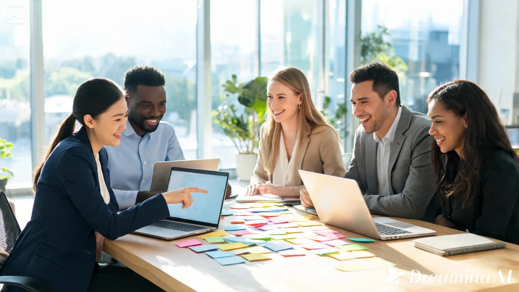 Equipo de consultores profesionales en entorno ejecutivo