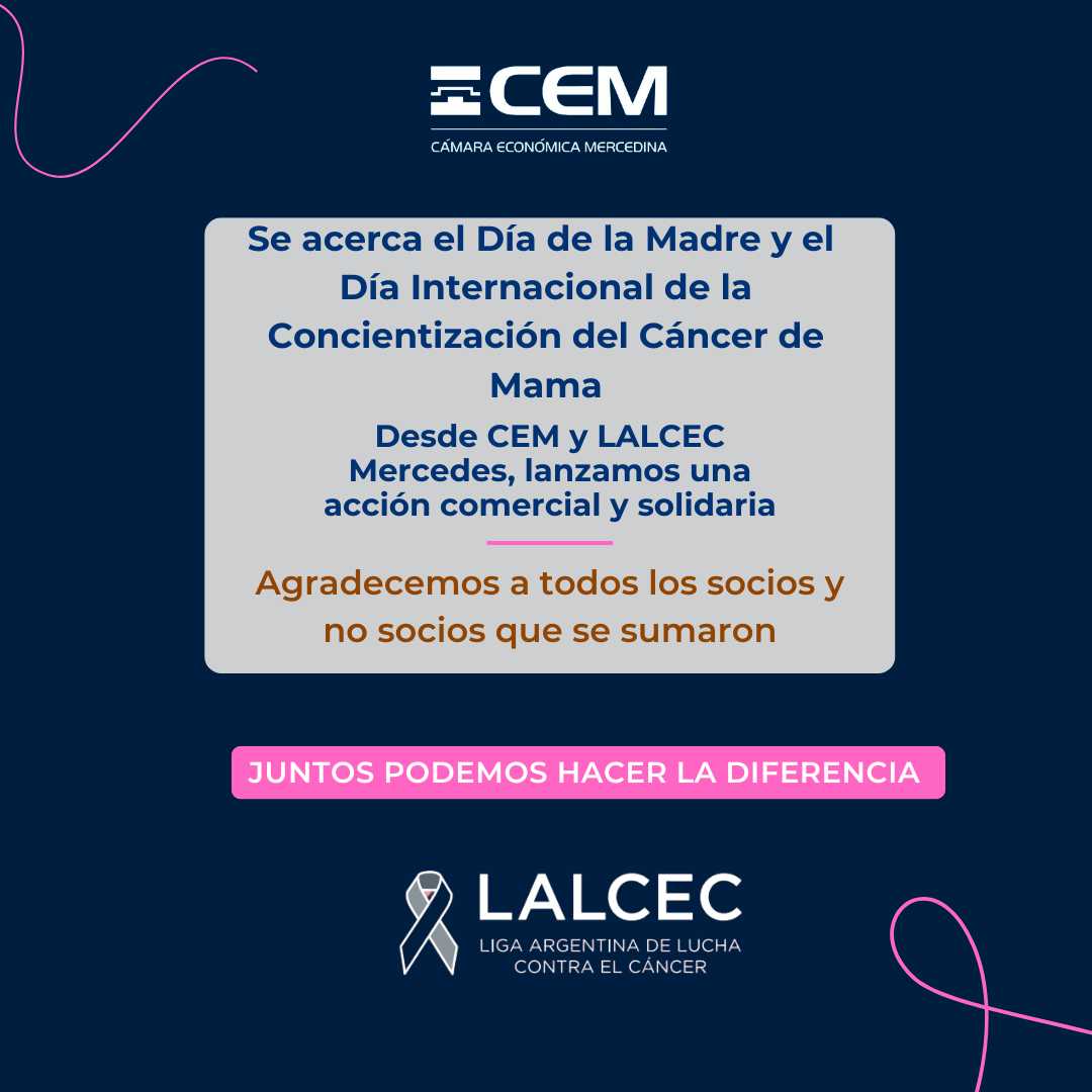 Acción comercial y solidaria de CEM y LALCEC Mercedes