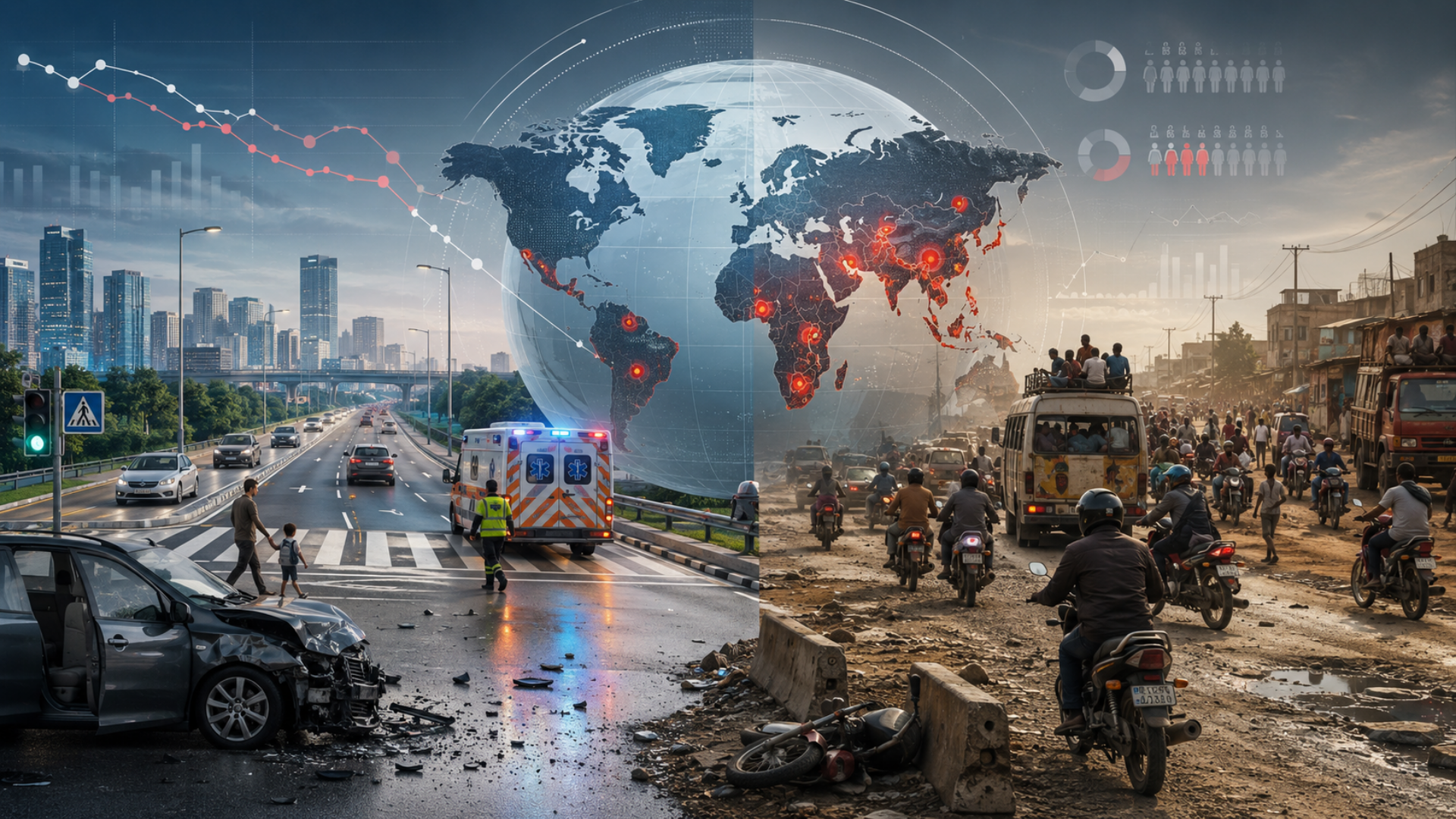 Carga mundial, regional y nacional de lesiones por accidentes de tránsito 1990-2023: un análisis sistemático para el Estudio de la Carga Mundial de Enfermedad 2023.