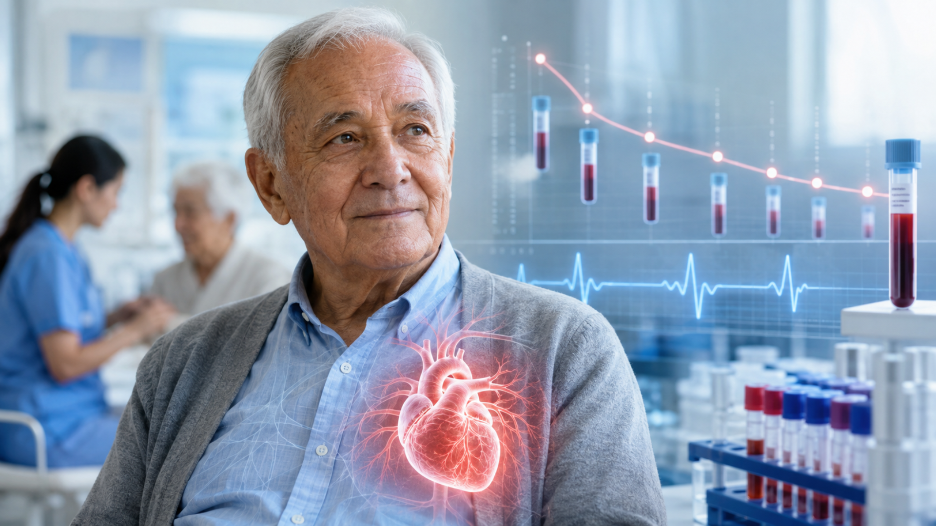 Cambios longitudinales en el estrés cardíaco y riesgo de enfermedad cardiovascular y de mortalidad en los adultos mayores.