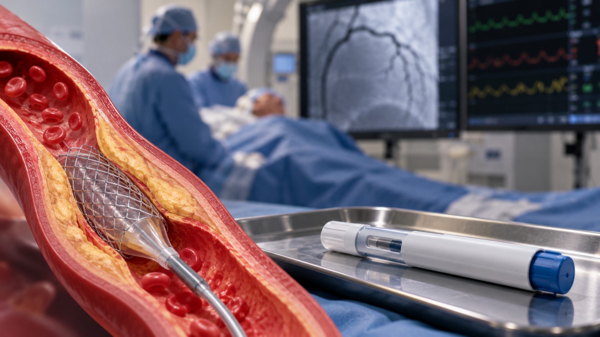 Reducción del colesterol LDL con evolocumab antes de la intervención coronaria percutánea para el infarto agudo de miocardio.