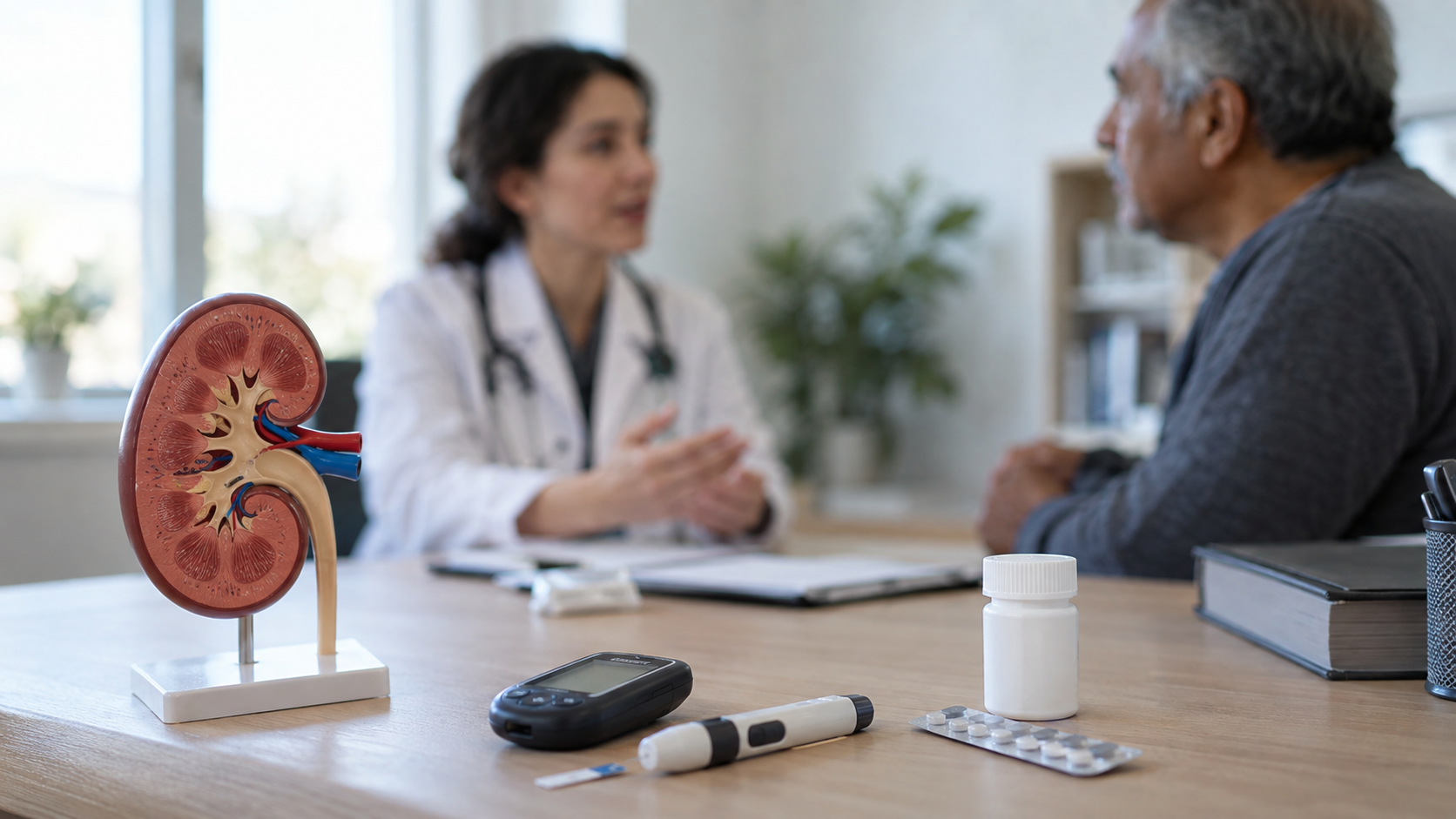 Desenlaces renales en personas con diabetes tipo 2 con y sin albuminuria, tratadas con inhibidores de SGLT-2 y agonistas del receptor de GLP-1.