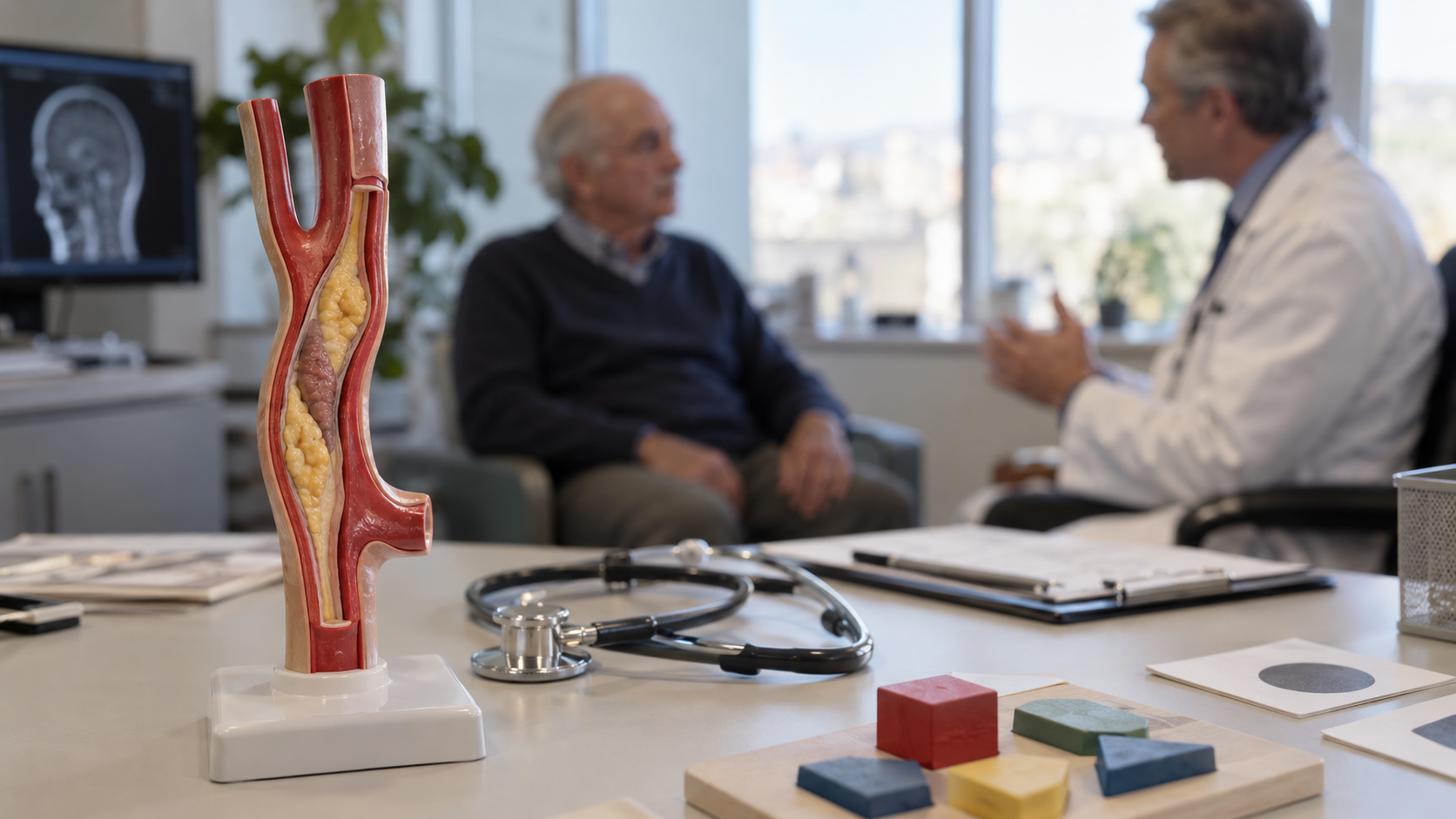 Resultados cognitivos tras la revascularización de una estenosis carotídea asintomática.