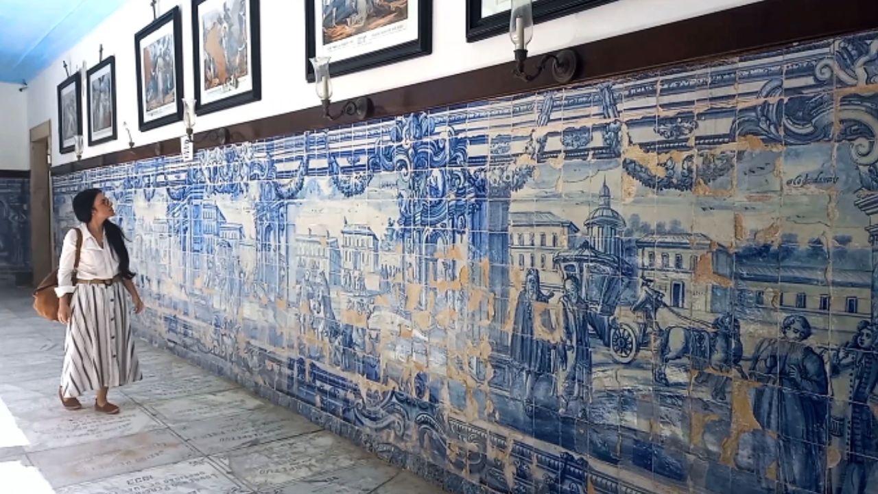 En Salvador de Bahía, azulejos portugueses