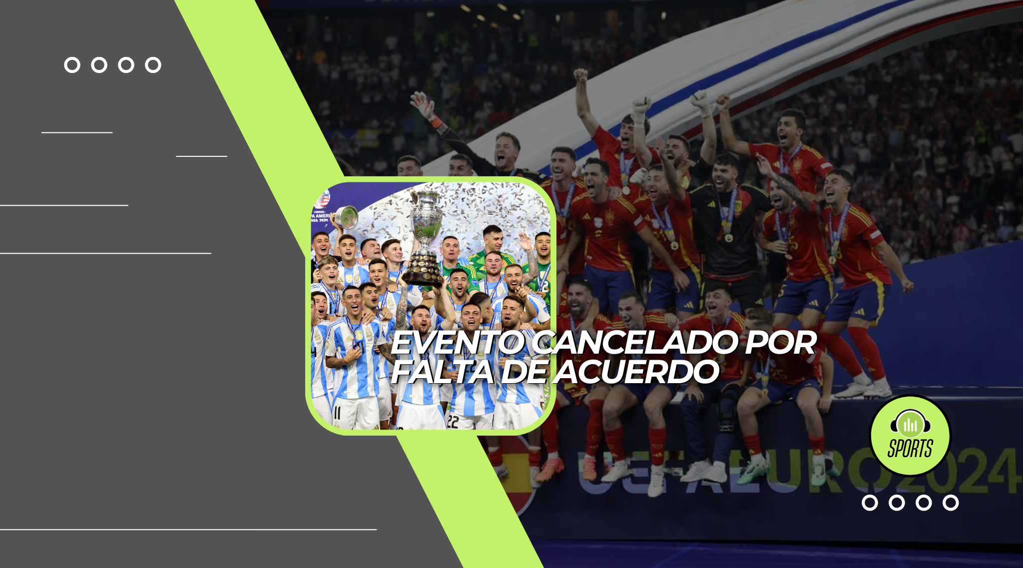 Se cancela la Finalissima entre España y Argentina